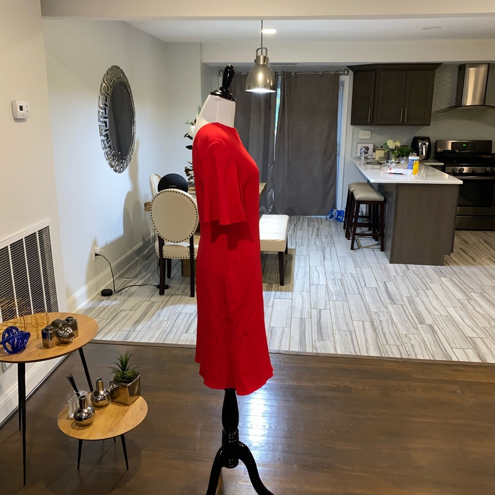 Brandon Maxwell Open Back Crepe Dress - Picture 6 of 8